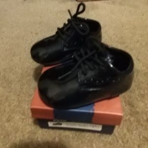 Jelly Bean toddler black oxford dress shoes